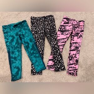 Old Navy Kids Leggings - Teal, Black, Pink